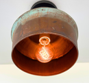 Modern Handcrafted Copper Pendant Light with Chain | 8.5"