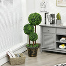 36-Inch Artificial Topiary Triple Ball Tree for Indoor and Outdoor by LJGDeals