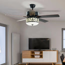 52 Inch Ceiling Fan with Light Reversible Blade and Adjustable Speed by DirectDeals