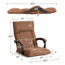 14-Position Adjusting Lazy Sofa Chair with Waist Pillow and Armrests by LJGDeals