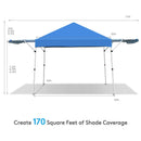 17 Feet x 10 Feet Foldable Pop Up Canopy with Adjustable Instant Sun Shelter by LJGDeals
