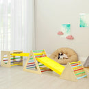 5 in 1 Kids Triangle Climber Play Gym Set with 2 Ramps by LJGDeals