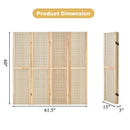 4-Panel Pegboard Display 5 Feet Tall Folding Privacy Screen for Craft Display Organized by LJGDeals