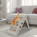 Collapsible Plastic Pet Stairs 4 Step Ladder for Small Dog and Cats by LJGDeals