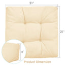 21 Inch x 21 Inch Patio Chair Seat Cushion Pads for Indoor and Outdoor by LJGDeals