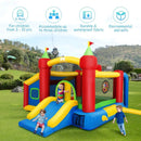 7-in-1 Kids Inflatable Bounce House with Ocean Balls and 480W Blower by LJGDeals