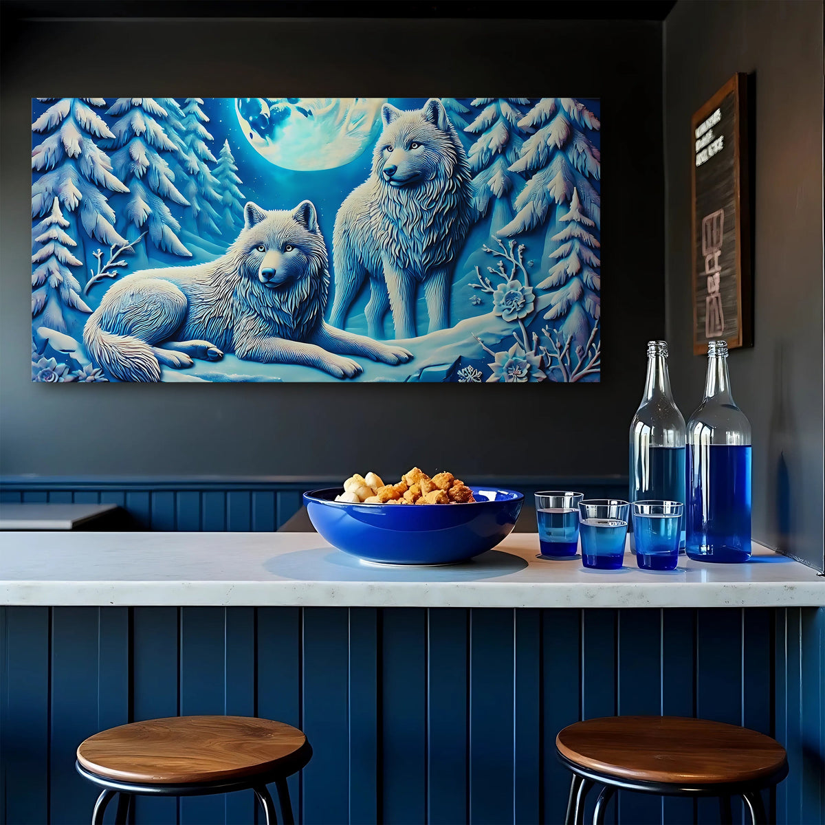 3D Wolves Wall Art V, photo 2 of 10