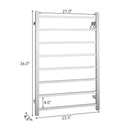 145W Electric Towel Warmer Wall Mounted Heated Drying Rack 8 Square Bars by LJGDeals