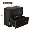 2-Drawer File Cabinet with Lock Hinging Bar Letter and Legal Size by DirectDeals