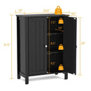 2-Door Bathroom Floor Storage Cabinet Space Saver Organizer by LJGDeals