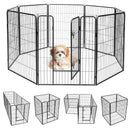 8 Metal Panel Heavy Duty Pet Playpen Dog Fence with Door