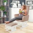 Baby Nursery Relax Rocker Rocking Chair Glider and Ottoman Cushion Set by LJGDeals