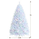 8 Feet Artificial Christmas Tree with 1636 Iridescent Branch Tips by LJGDeals