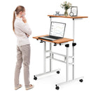 2 in 1 Height Adjustable Sit Standing Computer Desk by LJGDeals
