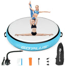 40 Inch Inflatable Round Gymnastic Mat with Electric Pump by LJGDeals