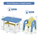Kids Activity Table and Chair Set with Montessori Toys for Preschool and Kindergarten by LJGDeals