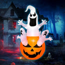 6 Feet Pumpkin-Halloween Blow Up Yard Decorations with Build-in LED Light by LJGDeals