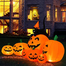 Halloween 7.5 Feet Inflatable Pumpkin Combo with Witch Black Cat by LJGDeals