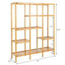 Multifunctional Bamboo Shelf Storage Organizer Rack by LJGDeals