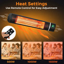 1500W Outdoor Electric Patio Heater with Remote Control by LJGDeals