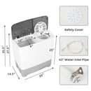 2-in-1 Portable 22lbs Capacity Washing Machine with Timer Control by DirectDeals