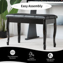 Solid Wood PU Leather Piano Bench with Storage by LJGDeals