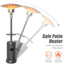 Outdoor Heater Propane Standing LP Gas Steel with Table by LJGDeals