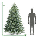 7 Feet Artificial Christmas Tree with 1260 Mixed PE and PVC Tips by LJGDeals