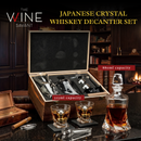 Whiskey Stones & Decanter Gift Set for Men & Women