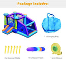 Inflatable Alien Style Kids Bouncy Castle with 480W Air Blower by LJGDeals