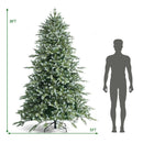 8 Feet Hinged Artificial Christmas Spruce Tree with Mixed PE and PVC Tips by LJGDeals