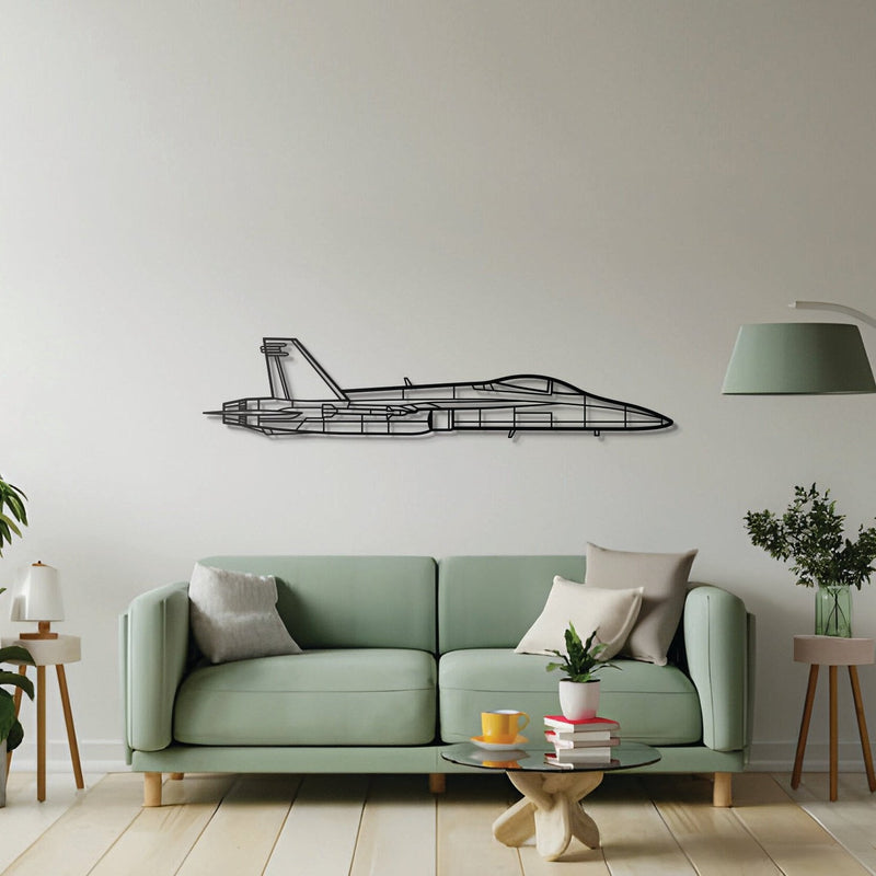 FA18-C Hornet Metal Aircraft Wall Art - NCP0281