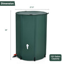 100 Gallon Portable Rain Barrel Water Collector Tank with Spigot Filter by LJGDeals