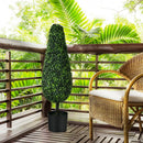 2 Pack 3 Feet Artificial Tower UV Resistant Indoor Outdoor Topiary Tree by LJGDeals