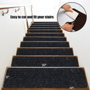 15 Pieces 30 x 8 Inch Slip Resistant Soft Stair Treads Carpet by LJGDeals
