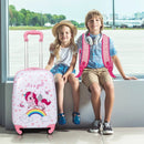 2 Pieces Kids Luggage Set 12 Inch Backpack and 16 Inch Kid Carry on Suitcase with Wheels by LJGDeals