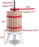 1.6 Gallon Fruit Wine Press Cider Juice Maker Tool by LJGDeals