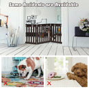 24 Inch Folding Wooden Freestanding Dog Gate with 360¬∞ Flexible Hinge for Pet by LJGDeals