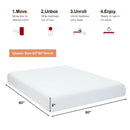 8 Inch Foam Medium Firm Mattress with Jacquard Cover by LJGDeals