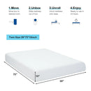 10 Inch Air Foam Pressure Relief Bed Mattress with Jacquard Soft Cover by LJGDeals