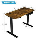 48-inch Electric Height Adjustable Standing Desk with Control Panel by LJGDeals