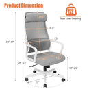 Adjustable Mesh Office Chair with Heating Support Headrest by LJGDeals