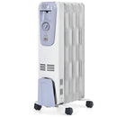 1500W Oil Filled Radiator with Thermostat and 4 Bottom Wheels by LJGDeals