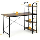 48-Inch Reversible Computer Desk with Storage Shelf by LJGDeals