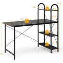 48-Inch Reversible Computer Desk with Storage Shelf by LJGDeals