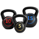 3 Pieces 5 10 15lbs Kettlebell Weight Set by LJGDeals