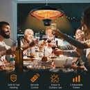 1500W Electric Hanging Ceiling Mounted Infrared Heater with Remote Control by DirectDeals