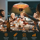 1500W Electric Hanging Ceiling Mounted Infrared Heater with Remote Control by DirectDeals