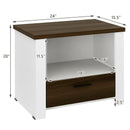Accent Nightstand with Drawer and Open Shelf by DirectDeals