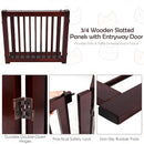 24 Inch Configurable Folding 3 Panel Wood Dog Fence by LJGDeals